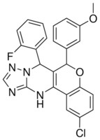 2-CHLORO-7-(2-FLUOROPHENYL)-6-(3-METHOXYPHENYL)-7,12-DIHYDRO-6H-CHROMENO[4,3-D][1,2,4]TRIAZOLO[1,5-A]PYRIMIDINE AldrichCPR