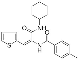 N-(1-CYCLOHEXYLCARBAMOYL-2-THIOPHEN-2-YL-VINYL)-4-METHYL-BENZAMIDE AldrichCPR