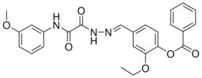2-ETHOXY-4-(2-((3-METHOXYANILINO)(OXO)ACETYL)CARBOHYDRAZONOYL)PHENYL BENZOATE AldrichCPR