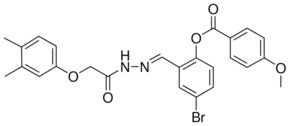4-BR-2-(2-((3,4-DIMETHYLPHENOXY)ACETYL)CARBOHYDRAZONOYL)PHENYL 4-METHOXYBENZOATE AldrichCPR