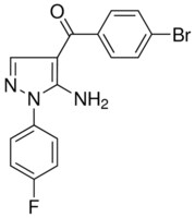 (5-AMINO-1-(4-FLUOROPHENYL)-1H-PYRAZOL-4-YL)(4-BROMOPHENYL)METHANONE AldrichCPR