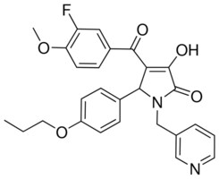 4-(3-FLUORO-4-METHOXYBENZOYL)-3-HYDROXY-5-(4-PROPOXYPHENYL)-1-(3-PYRIDINYLMETHYL)-1,5-DIHYDRO-2H-PYRROL-2-ONE AldrichCPR