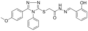 N'-[(E)-(2-HYDROXYPHENYL)METHYLIDENE]-2-{[5-(4-METHOXYPHENYL)-4-PHENYL-4H-1,2,4-TRIAZOL-3-YL]SULFANYL}ACETOHYDRAZIDE AldrichCPR