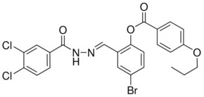 4-BROMO-2-(2-(3,4-DICHLOROBENZOYL)CARBOHYDRAZONOYL)PHENYL 4-PROPOXYBENZOATE AldrichCPR