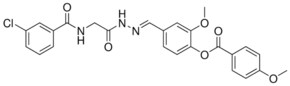 4-(2-(((3-CL-BENZOYL)AMINO)AC)CARBOHYDRAZONOYL)-2-METHOXY-PH 4-METHOXYBENZOATE AldrichCPR