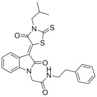2-[(3Z)-3-(3-ISOBUTYL-4-OXO-2-THIOXO-1,3-THIAZOLIDIN-5-YLIDENE)-2-OXO-2,3-DIHYDRO-1H-INDOL-1-YL]-N-(2-PHENYLETHYL)ACETAMIDE AldrichCPR
