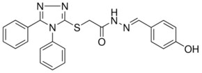 2(4,5DI-PH-4H(1,2,4)TRIAZOL-3-YLSULFANYL)ACETIC ACID (4-HO-BENZYLIDENE)HYDRAZIDE AldrichCPR