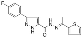 5-(4-F-PH)-2H-PYRAZOLE-3-CARBOXYLIC ACID (1-THIOPHEN-2-YL-ETHYLIDENE)-HYDRAZIDE AldrichCPR