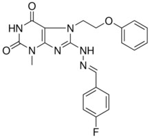 4-FLUOROBENZALDEHYDE [3-METHYL-2,6-DIOXO-7-(2-PHENOXYETHYL)-2,3,6,7-TETRAHYDRO-1H-PURIN-8-YL]HYDRAZONE AldrichCPR
