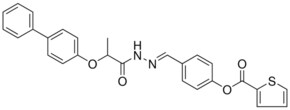 4-((E)-{2-[2-([1,1'-BIPHENYL]-4-YLOXY)PROPANOYL]HYDRAZONO}METHYL)PHENYL 2-THIOPHENECARBOXYLATE AldrichCPR