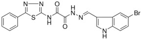 2-{(2E)-2-[(5-BROMO-1H-INDOL-3-YL)METHYLENE]HYDRAZINO}-2-OXO-N-(5-PHENYL-1,3,4-THIADIAZOL-2-YL)ACETAMIDE AldrichCPR