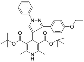 DI(TERT-BUTYL) 4-[3-(4-ETHOXYPHENYL)-1-PHENYL-1H-PYRAZOL-4-YL]-2,6-DIMETHYL-1,4-DIHYDRO-3,5-PYRIDINEDICARBOXYLATE AldrichCPR