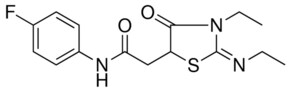 2-(3-ET-2-(ETHYLIMINO)-4-OXO-1,3-THIAZOLIDIN-5-YL)-N-(4-FLUOROPHENYL)ACETAMIDE AldrichCPR