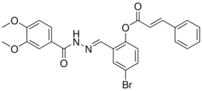 4-BROMO-2-(2-(3,4-DIMETHOXYBENZOYL)CARBOHYDRAZONOYL)PHENYL 3-PHENYLACRYLATE AldrichCPR