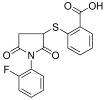 2-((1-(2-FLUOROPHENYL)-2,5-DIOXO-3-PYRROLIDINYL)THIO)BENZOIC ACID AldrichCPR