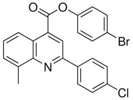 4-BROMOPHENYL 2-(4-CHLOROPHENYL)-8-METHYL-4-QUINOLINECARBOXYLATE AldrichCPR