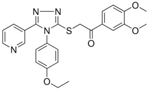 1-(3,4-DIMETHOXYPHENYL)-2-{[4-(4-ETHOXYPHENYL)-5-(3-PYRIDINYL)-4H-1,2,4-TRIAZOL-3-YL]SULFANYL}ETHANONE AldrichCPR