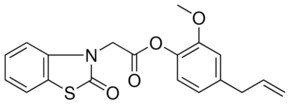 (2-OXO-BENZOTHIAZOL-3-YL)-ACETIC ACID 4-ALLYL-2-METHOXY-PHENYL ESTER AldrichCPR