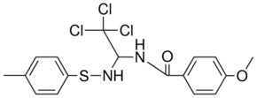 4-METHOXY-N-(2,2,2-TRICHLORO-1-P-TOLYLSULFANYLAMINO-ETHYL)-BENZAMIDE AldrichCPR