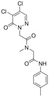 2-(4,5-DICHLORO-6-OXO-6H-PYRIDAZIN-1-YL)-N-METHYL-N-(P-TOLYLCARBAMOYL-METHYL)-ACETAMIDE AldrichCPR