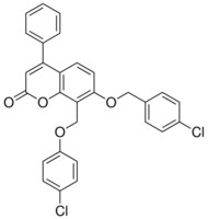 7-(4-CHLORO-BENZYLOXY)-8-(4-CHLORO-PHENOXYMETHYL)-4-PHENYL-CHROMEN-2-ONE AldrichCPR