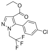 Ethyl 5-(4-chlorophenyl)-1-(2,2,2-trifluoroethyl)-1H-pyrazole-4-carboxylate AldrichCPR
