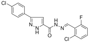 5-(4-CL-PH)-2H-PYRAZOLE-3-CARBOXYLIC ACID (2-CL-6-FLUORO-BENZYLIDENE)-HYDRAZIDE AldrichCPR