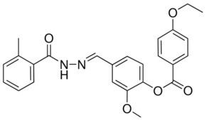 2-METHOXY-4-(2-(2-METHYLBENZOYL)CARBOHYDRAZONOYL)PHENYL 4-ETHOXYBENZOATE AldrichCPR