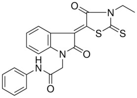 2-[(3Z)-3-(3-ETHYL-4-OXO-2-THIOXO-1,3-THIAZOLIDIN-5-YLIDENE)-2-OXO-2,3-DIHYDRO-1H-INDOL-1-YL]-N-PHENYLACETAMIDE AldrichCPR