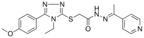 2-{[4-ETHYL-5-(4-METHOXYPHENYL)-4H-1,2,4-TRIAZOL-3-YL]SULFANYL}-N'-[(E)-1-(4-PYRIDINYL)ETHYLIDENE]ACETOHYDRAZIDE AldrichCPR