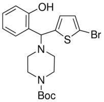 4-((5-溴-2-噻吩基)(2-羟基苯基)甲基)-1-叔丁氧基羰基哌嗪 97%