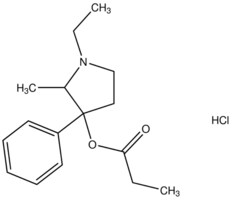 1-ethyl-2-methyl-3-phenyl-3-pyrrolidinyl propanoate hydrochloride AldrichCPR