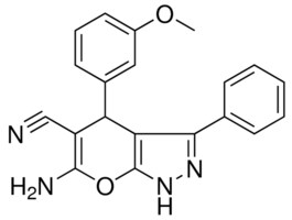 6-AMINO-4-(3-MEO-PH)-3-PHENYL-1,4-DIHYDRO-PYRANO(2,3-C)PYRAZOLE-5-CARBONITRILE AldrichCPR