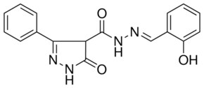 5-OXO-3-PH-4,5-DIHYDRO-1H-PYRAZOLE-4-CARBOXYLIC ACID (2-HO-BENZYLIDENE)HYDRAZIDE AldrichCPR