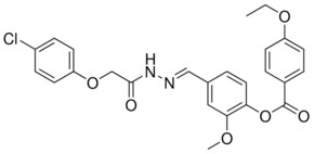 4-(2-((4-CHLOROPHENOXY)ACETYL)CARBOHYDRAZONOYL)-2-METHOXYPHENYL 4-ETHOXYBENZOATE AldrichCPR