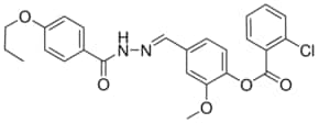 2-METHOXY-4-(2-(4-PROPOXYBENZOYL)CARBOHYDRAZONOYL)PHENYL 2-CHLOROBENZOATE AldrichCPR
