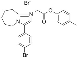 3-(4-BROMOPHENYL)-1-[2-(4-METHYLPHENOXY)-2-OXOETHYL]-6,7,8,9-TETRAHYDRO-5H-IMIDAZO[1,2-A]AZEPIN-1-IUM BROMIDE AldrichCPR