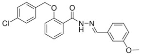 2-((4-CHLOROBENZYL)OXY)-N'-(3-METHOXYBENZYLIDENE)BENZOHYDRAZIDE AldrichCPR