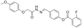4-(2-((4-METHOXYPHENOXY)ACETYL)CARBOHYDRAZONOYL)PHENYL 2-FLUOROBENZOATE AldrichCPR