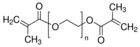 Poly(ethylene glycol) dimethacrylate average Mn 550, contains 80-120&#160;ppm MEHQ as inhibitor, 270-330&#160;ppm BHT as inhibitor