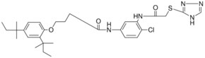 4'-CHLORO-4-(2,4-DI-T-PENTYLPHENOXY)-3'-((TRIAZOLYLTHIO)ACETAMIDO)BUTYRANILIDE AldrichCPR