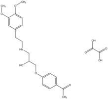 1-[4-(3-{[2-(3,4-dimethoxyphenyl)ethyl]amino}-2-hydroxypropoxy)phenyl]ethanone oxalate AldrichCPR