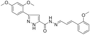 3-(2,4-DIMETHOXYPHENYL)-N'-[(E,2E)-3-(2-METHOXYPHENYL)-2-PROPENYLIDENE]-1H-PYRAZOLE-5-CARBOHYDRAZIDE AldrichCPR