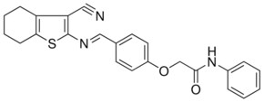 2(4-((3-CYANO-4,5,6,7-4H-BENZO(B)THIOPHEN-2-YLIMINO)-ME)-PHENOXY)-N-PH-ACETAMIDE AldrichCPR