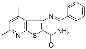 3-(BENZYLIDENE-AMINO)-4,6-DIMETHYL-THIENO[2,3-B]PYRIDINE-2-CARBOXYLIC ACID AMIDE AldrichCPR