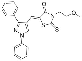 (5Z)-5-[(1,3-DIPHENYL-1H-PYRAZOL-4-YL)METHYLENE]-3-(2-METHOXYETHYL)-2-THIOXO-1,3-THIAZOLIDIN-4-ONE AldrichCPR