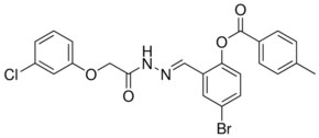 4-BROMO-2-(2-((3-CHLOROPHENOXY)ACETYL)CARBOHYDRAZONOYL)PHENYL 4-METHYLBENZOATE AldrichCPR