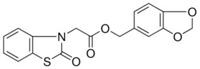 (2-OXO-BENZOTHIAZOL-3-YL)-ACETIC ACID BENZO(1,3)DIOXOL-5-YLMETHYL ESTER AldrichCPR