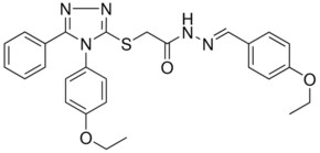 N'-[(E)-(4-ETHOXYPHENYL)METHYLIDENE]-2-{[4-(4-ETHOXYPHENYL)-5-PHENYL-4H-1,2,4-TRIAZOL-3-YL]SULFANYL}ACETOHYDRAZIDE AldrichCPR