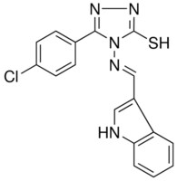 5-(4-CL-PH)-4-((1H-INDOL-3-YLMETHYLENE)AMINO)-4H-1,2,4-TRIAZOL-3-YL HYDROSULFIDE AldrichCPR